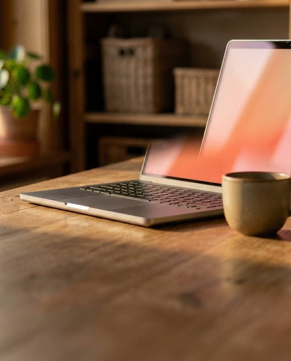 99dev Studio — eine Kundenwebseite entsteht in warmem Schweizer Licht